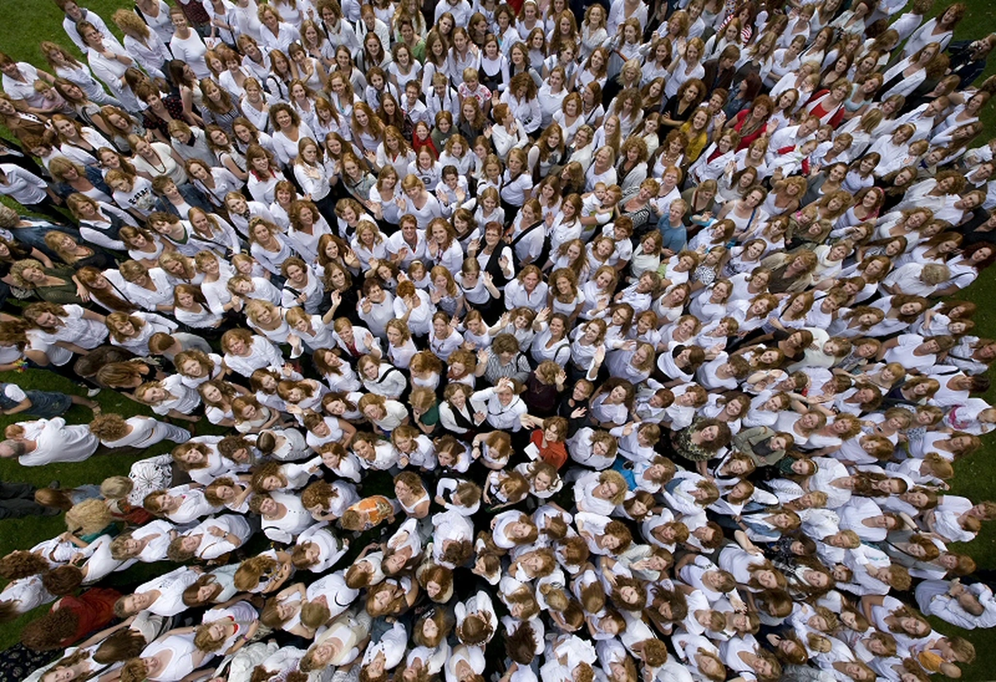 Групповое фото на День рыжих, сентябрь 2007, г. Бреда, Нидерланды